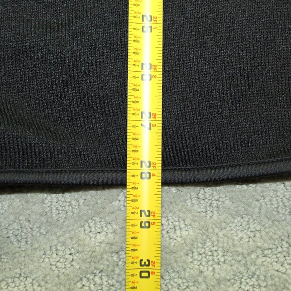 Chaps Sweater Large Black 1/4 Zip Long Sleeve Casual Chaps Embroidered Logo - Picture 6 of 7